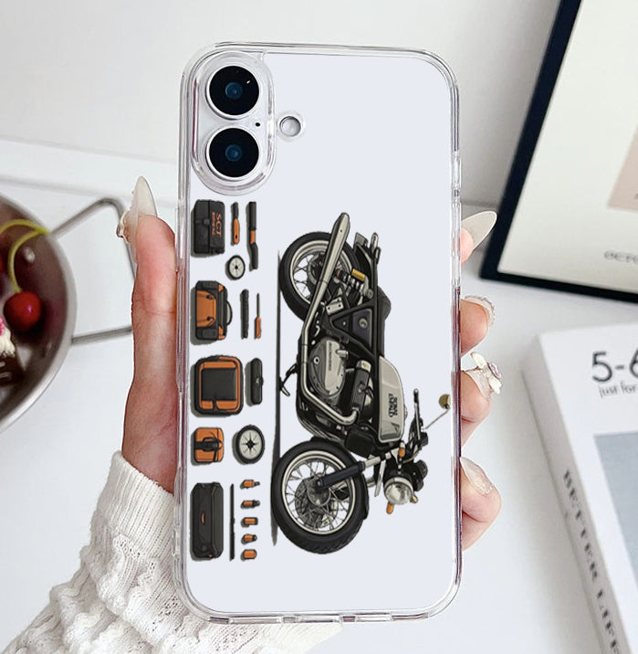 ThrottleStyle Transparent Protective Phone Soft Silicone Case for iPhone.