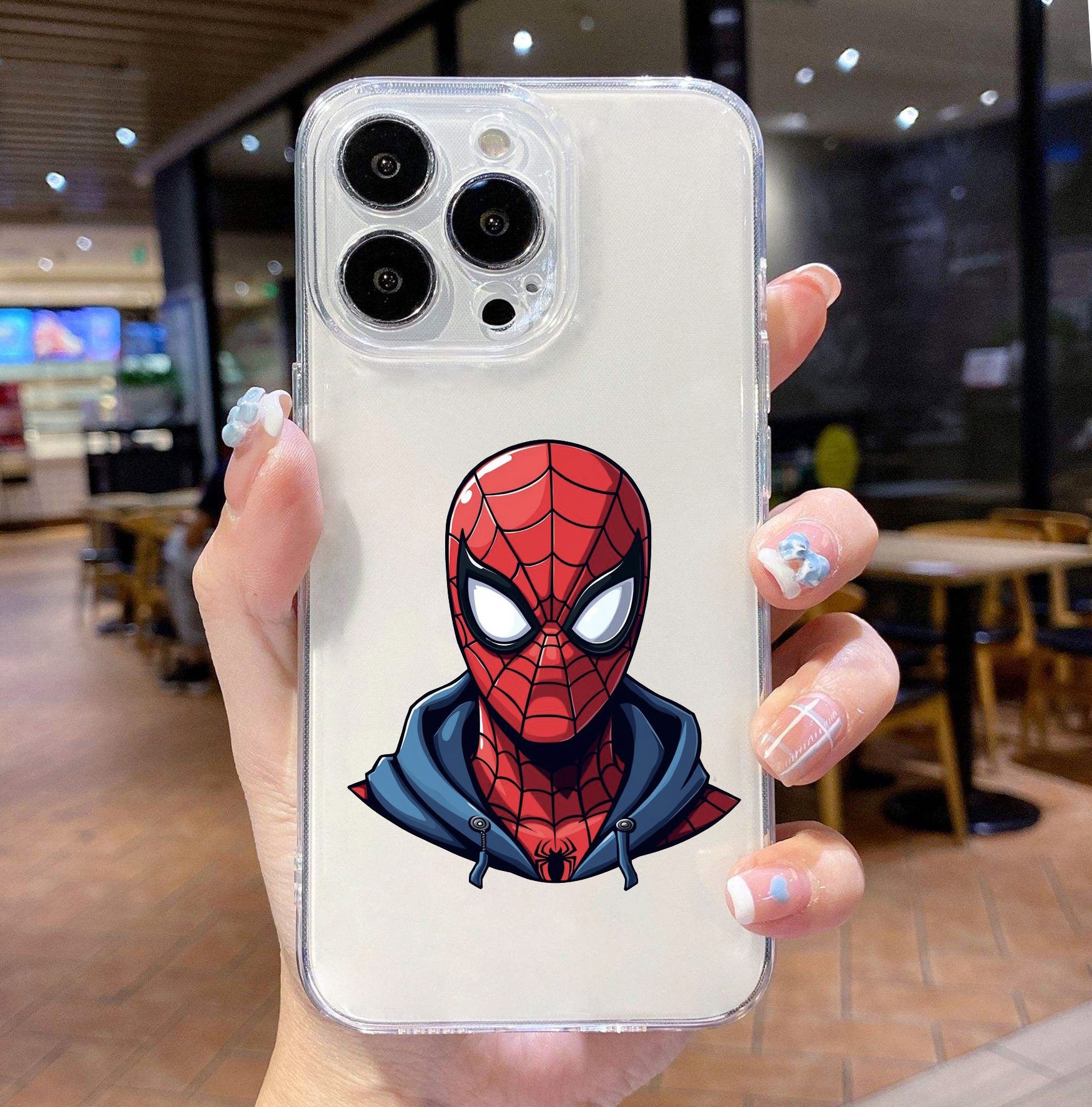 Spidey Transparent Shockproof Cover for iPhone.
