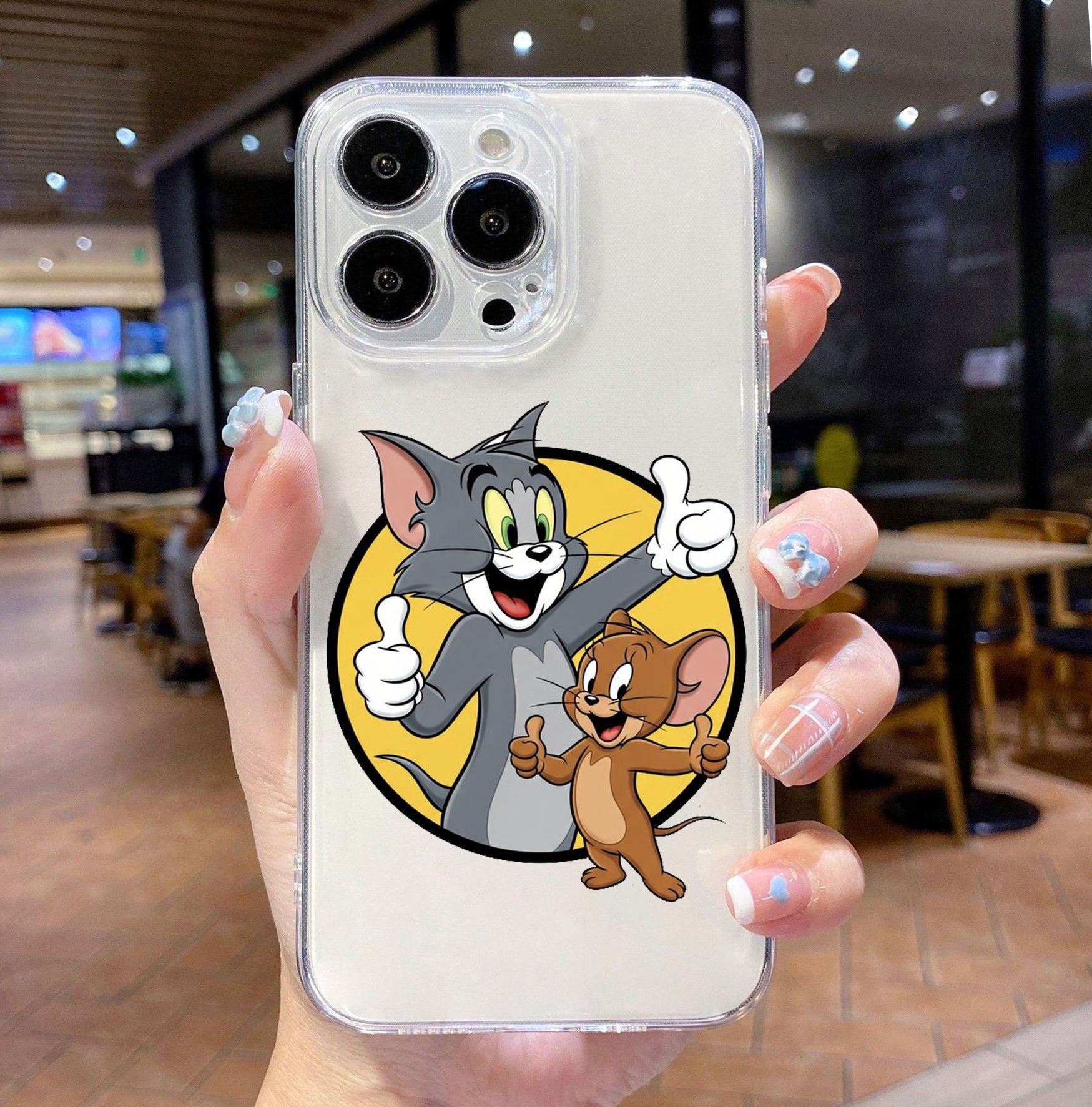 T&M Transparent Shockproof Cover for iPhone.